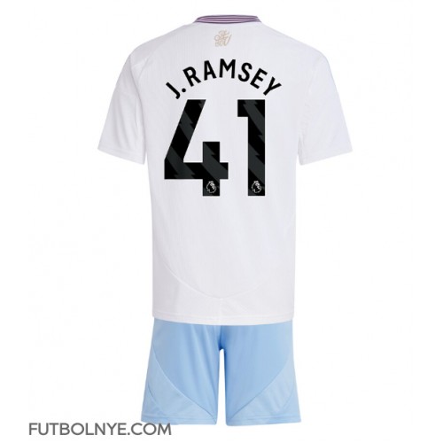 Camiseta Aston Villa Jacob Ramsey #41 Visitante Equipación para niños 2024-25 manga corta (+ pantalones cortos)